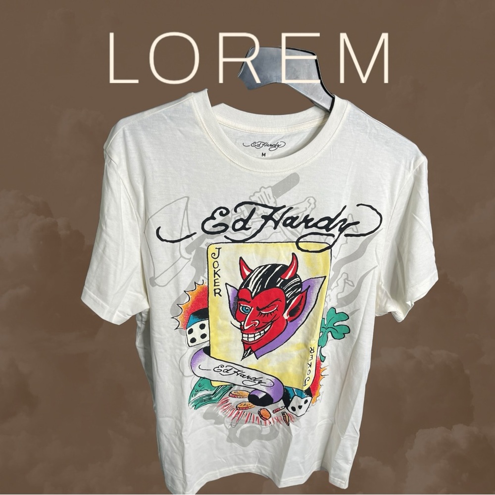 NWOT Ed Hardy Joker Shirt Size Medium